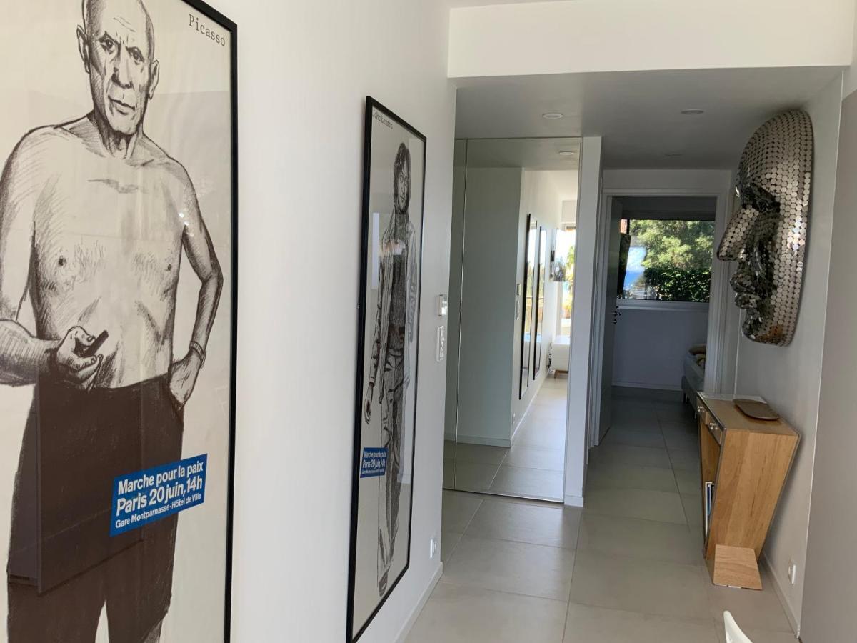 Appartement 2 Chambres Vue Mer Panoramique, Proche Croisette Cannes Vallauris Ngoại thất bức ảnh