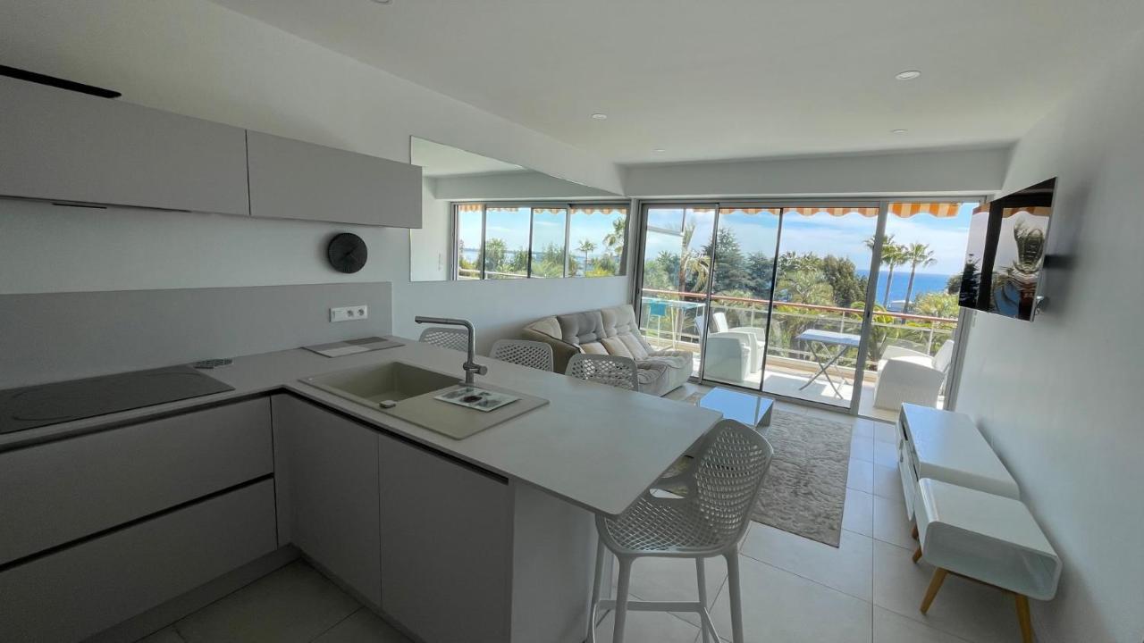 Appartement 2 Chambres Vue Mer Panoramique, Proche Croisette Cannes Vallauris Ngoại thất bức ảnh
